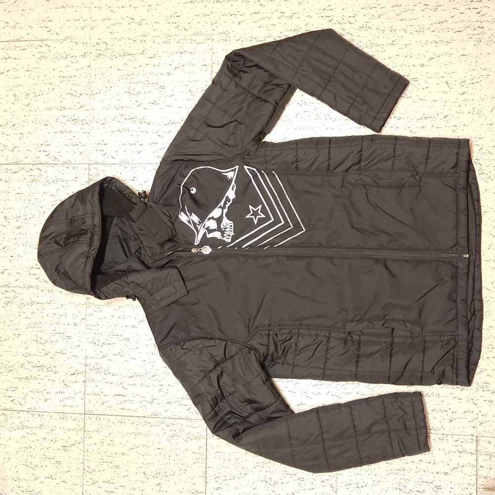 Metal Mulisha Big Logo Spellout Full Zip Lightweight Winter Jacket Vintage Y2K